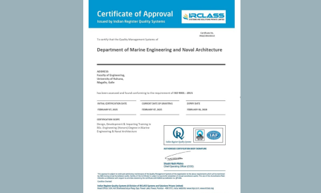 DMENA staff receiving the ISO 9001:2015 Quality Management System Certificate