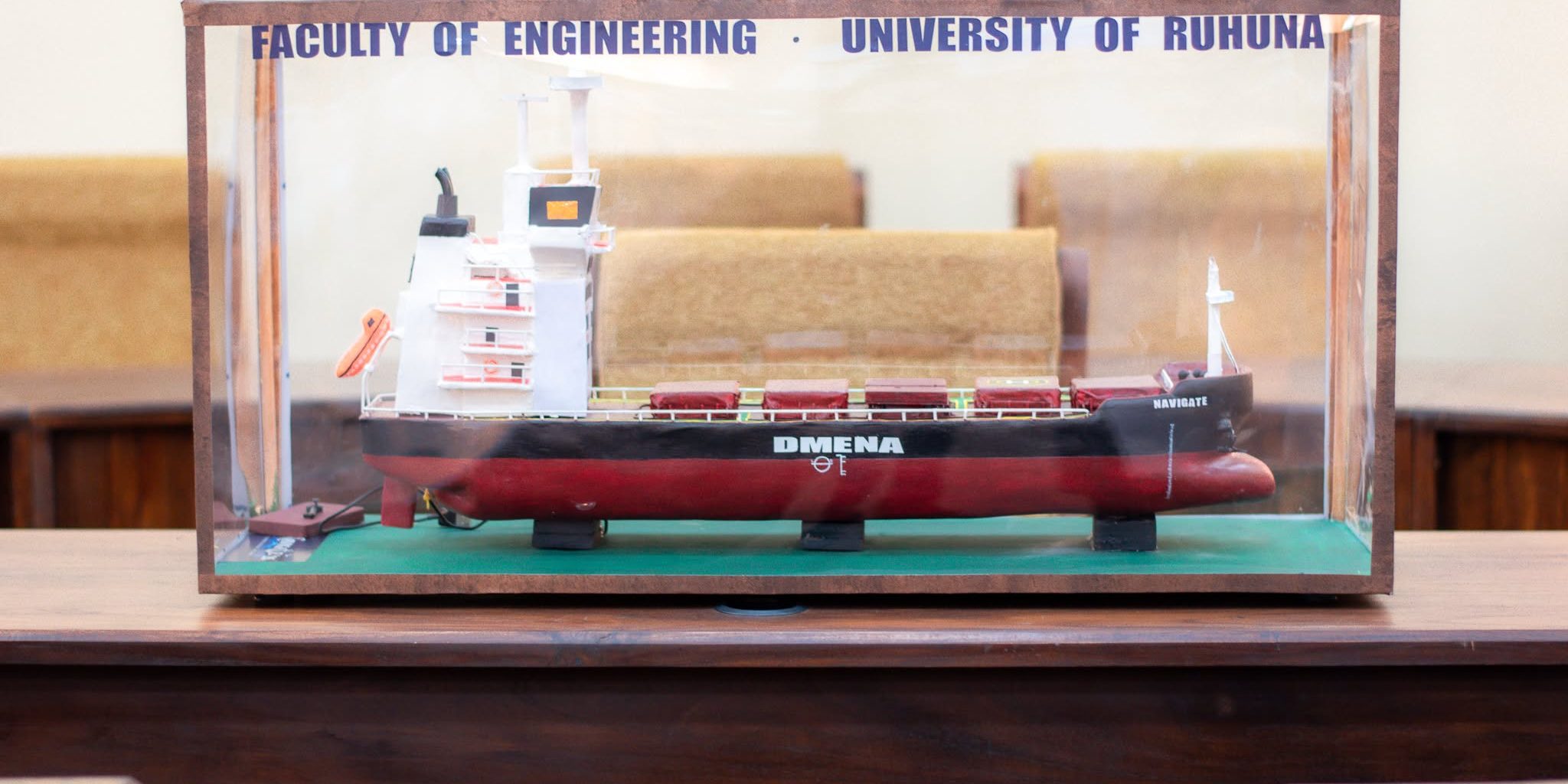 Navigate 26 ship model display at the Faculty of Engineering, University of Ruhuna Navigate 26 ship model display at the Faculty of Engineering, University of Ruhuna