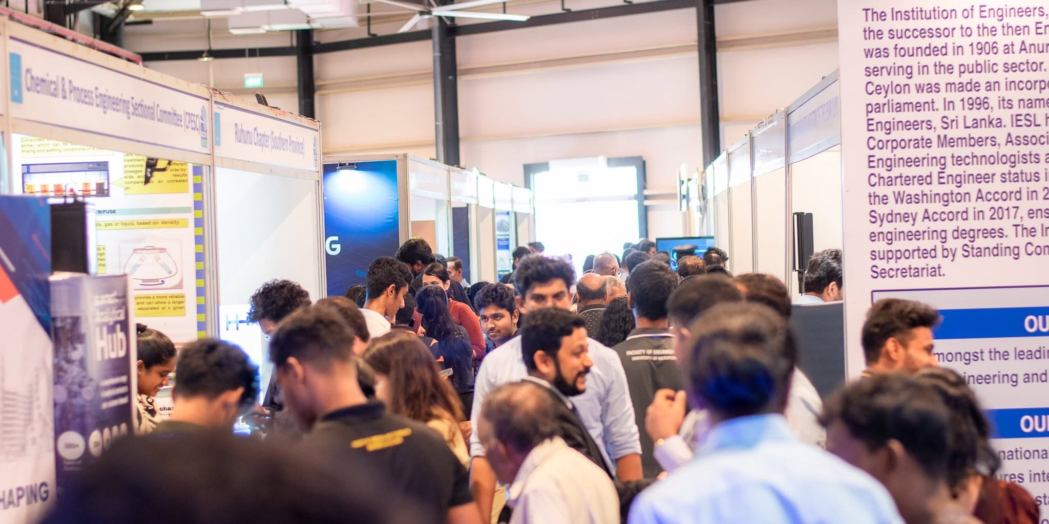 Crowded exhibition hall at TECHNO 2026