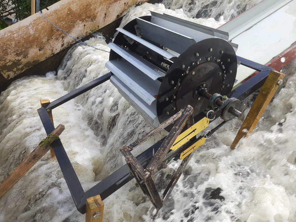 Modification and Testing of a Water Wheel Turbine