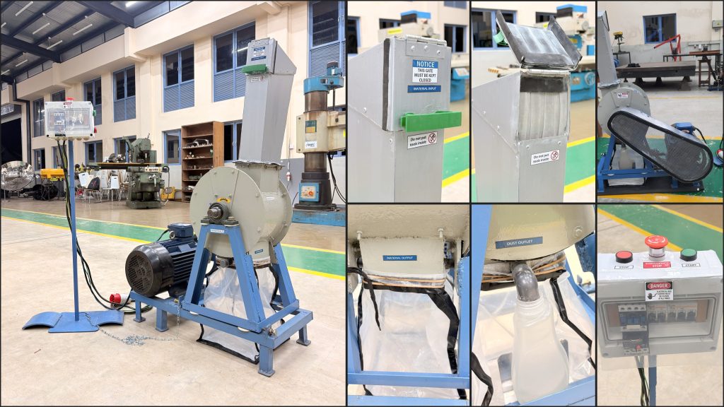 Design and Fabrication of a Crushing Machine for the Recycling of Fiberglass Boat Waste