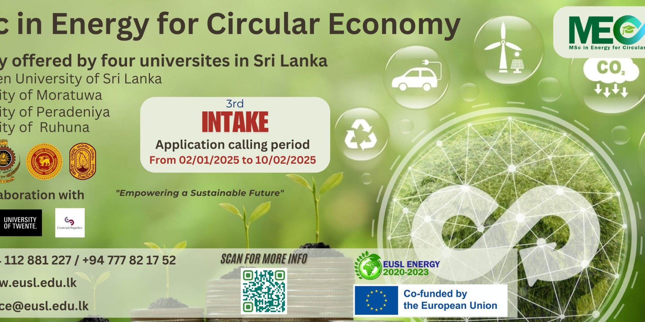 MSc in Energy for Circular Economy